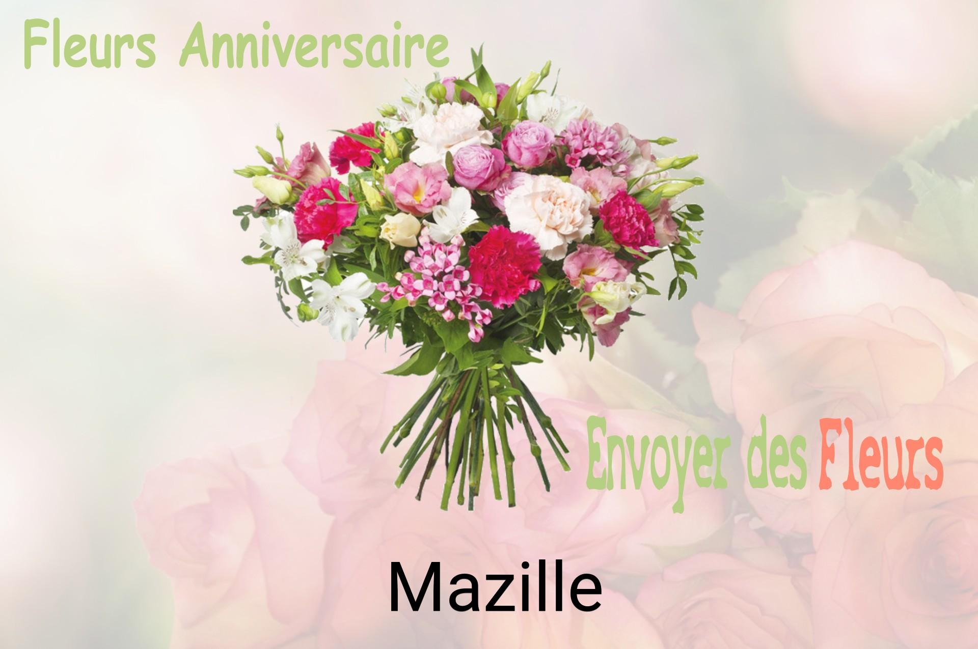 Bouquet de fleurs d’anniversaire livré à Mazille
