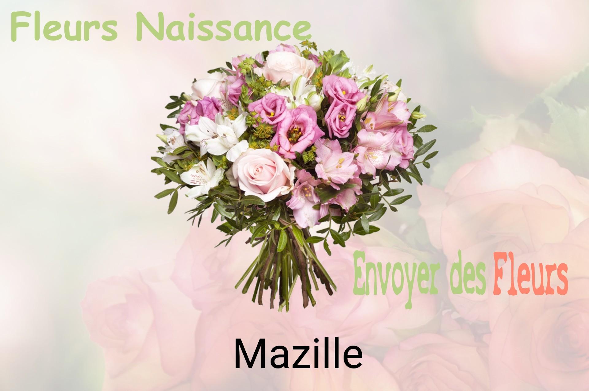 Bouquet de fleurs de naissance livré à Mazille