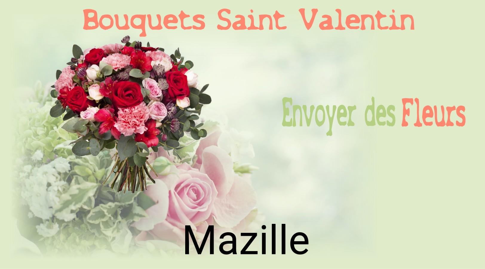 Roses de Saint-Valentin livrées à Mazille
